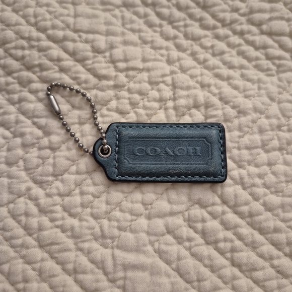 Coach Handbags - Coach Blue Leather Hangtag Two Tone